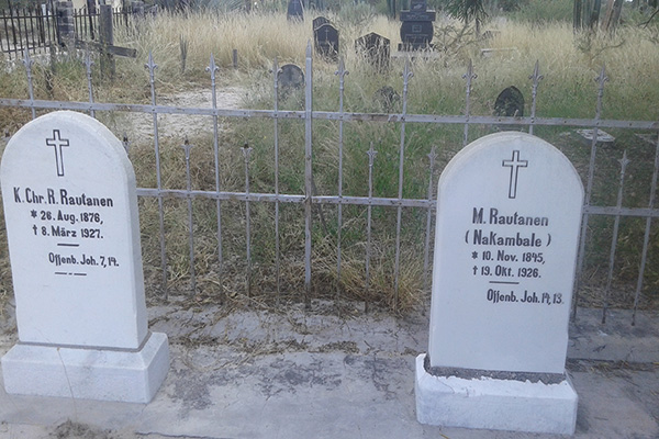 The cemetery where Dr. Rautanen is laid to rest